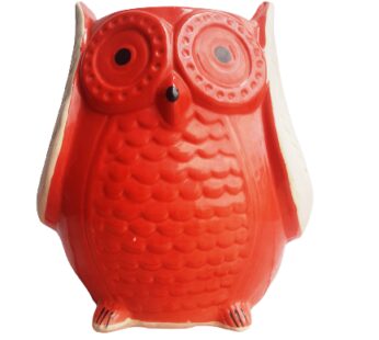 Red Big Owl Planter Ceramic pots, Ceramic , Planter, Flower Pot for Home & gardeb Decor Decoration