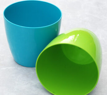 Valencia 16 round plastic ( Blue And Green ) – Planter